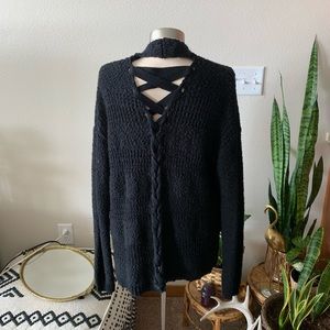 Knox Rose Sweaters - NWOT crisscross open back cardigan Knox Rose Sweaters - NWOT crisscross open back cardigan